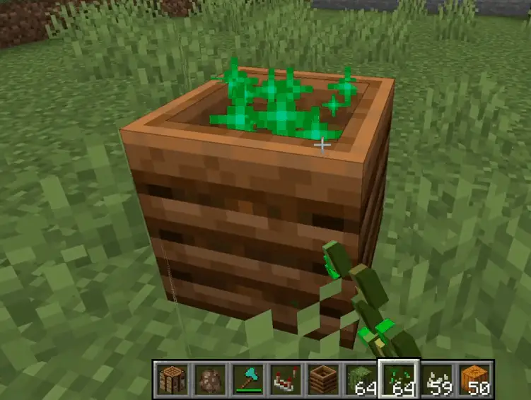 How to make a composter in Minecraft in Bedrock version