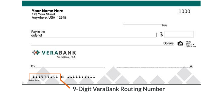 Which numbers are the routing numbers on a check?