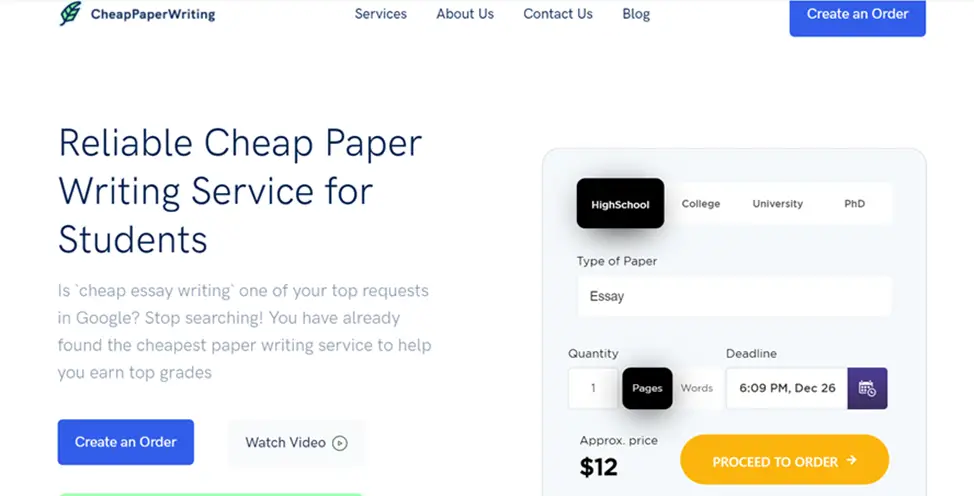  CheapPaperWriting.com service