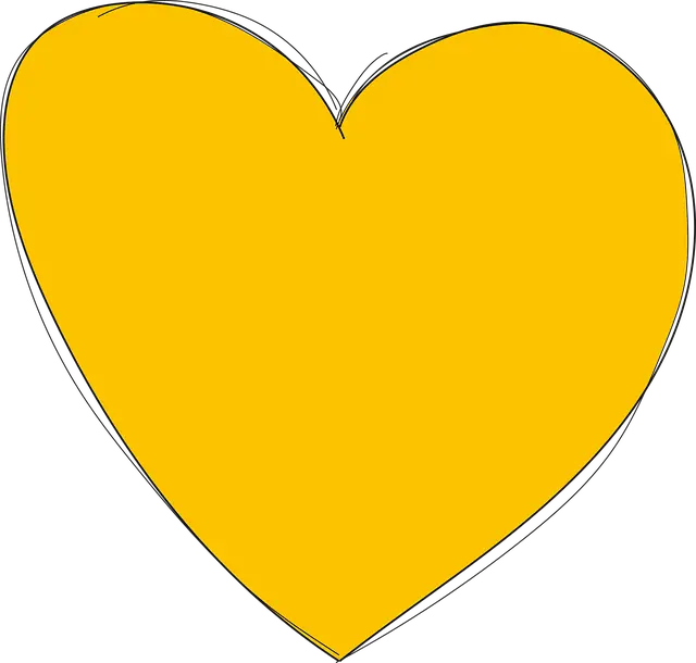 What does a yellow heart mean on snapchat?