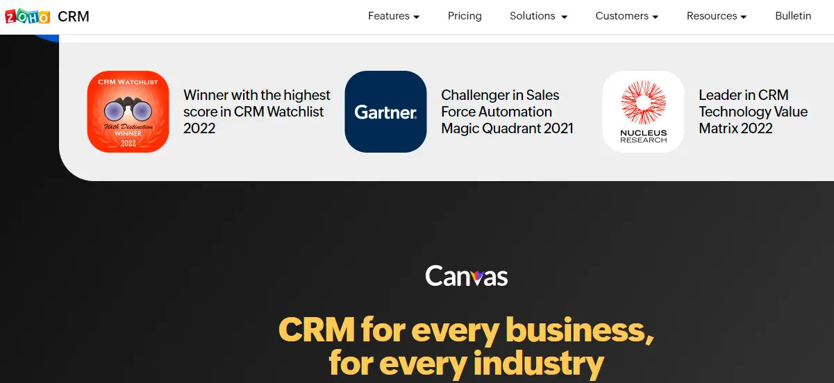 Salesforce Vs. Zoho CRM Vs. HubSpot Vs. Monday CRM