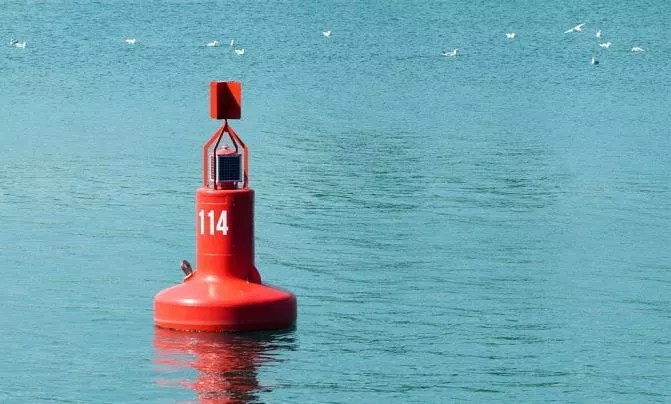 What Does a Red Cone Shaped Buoy Mark on a Lake Mean?