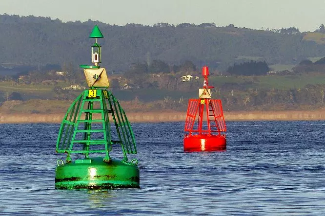 What is the Area Between a Red and Green Buoy?