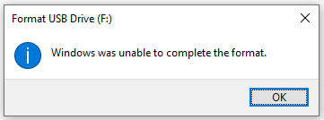How to Fix “Windows Was Unable to Complete the Format” Error